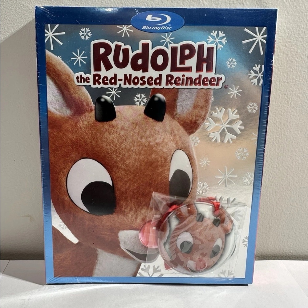 Rudolph the Red-Nosed Reindeer Blu-ray Disc With Ornament BRAND NEW